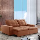 Sofá 4 Lugares Retrátil E Reclinável Super Pilow 230cm Paris