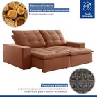 Sofá 4 Lugares Retrátil E Reclinável Super Pilow 230cm Paris