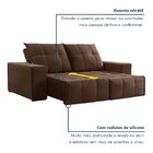 Sofá 4 Lugares Retrátil E Reclinável Super Pilow 230cm Xangai