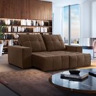 Sofá 4 Lugares Retrátil E Reclinável Super Pilow 230cm Xangai