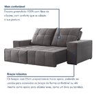 Sofá 4 Lugares Retrátil E Reclinável Super Pilow 230cm Xangai