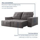 Sofá 4 Lugares Retrátil E Reclinável Super Pilow 230cm Xangai