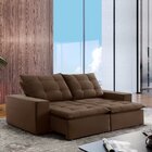 Sofá 4 Lugares Retrátil E Reclinável Super Pilow 250cm Paris