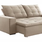 Sofá 4 Lugares Retrátil E Reclinável Super Pilow 250cm Paris