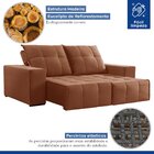 Sofá 4 Lugares Retrátil E Reclinável Super Pilow 250cm Xangai