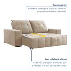 Sofá 4 Lugares Retrátil E Reclinável Super Pilow 250cm Xangai