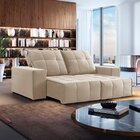 Sofá 4 Lugares Retrátil E Reclinável Super Pilow 250cm Xangai