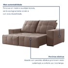 Sofá 4 Lugares Retrátil E Reclinável Super Pilow 250cm Xangai