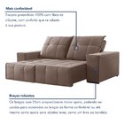 Sofá 4 Lugares Retrátil E Reclinável Super Pilow 250cm Xangai