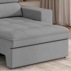 Sofá 4 Lugares Retrátil E Reclinável Veludo Soft 250cm Grécia