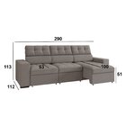 Sofá 4 Lugares Retrátil E Reclinável Veludo Soft 290cm Grécia