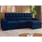 Sofá 4 Lugares Retrátil E Reclinável Veludo Soft 290cm Grécia