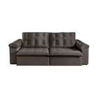 Sofá 4 Lugares Retrátil Itaguaí Marrom