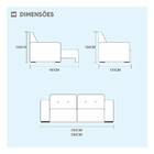 Sofá 4 Lugares Retrátil Reclinável 2,50m Veludo Eros Móveis M