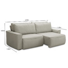 Sofá 4 Lugares Retrátil Reclinável 250cm Linho Nobile Ferguile