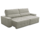 Sofá 4 Lugares Retrátil Reclinável 250cm Linho Village Fergui