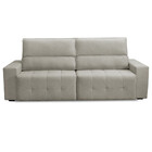 Sofá 4 Lugares Retrátil Reclinável 250cm Linho Village Fergui