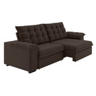 Sofá 4 Lugares Retrátil Reclinável 250cm Slim Veludo Palermo