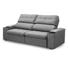 Sofá 4 Lugares Retrátil Reclinável 250cm Veludo Belfort Fergu