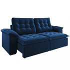 Sofá 4 Lugares Retrátil Reclinável 250cm Veludo Clarke Viero