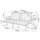 Sofá 4 Lugares Retrátil Reclinável 250cm Veludo Clarke Viero