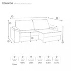 Sofá 4 Lugares Retrátil Reclinável 250cm Veludo Eduarda Takei