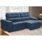 Sofá 4 Lugares Retrátil Reclinável 250cm Veludo Lorient Fergu