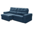 Sofá 4 Lugares Retrátil Reclinável 250cm Veludo Lorient Fergu