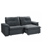 Sofá 4 Lugares Retrátil Reclinável 250cm Veludo Sakura Takei