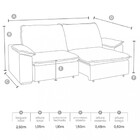 Sofá 4 Lugares Retrátil Reclinável 250cm Veludo Sakura Takei