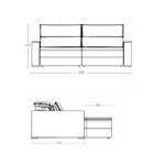 Sofá 4 Lugares Retrátil Reclinável 270cm Molas Ensacadas Pall