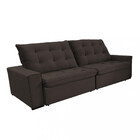 Sofá 4 Lugares Retrátil Reclinável 270cm Veludo Califórnia Wo