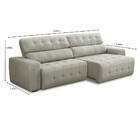 Sofá 4 Lugares Retrátil Reclinável 280cm Linho Atualle Fergui