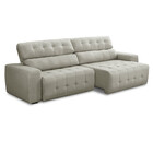 Sofá 4 Lugares Retrátil Reclinável 280cm Linho Atualle Fergui