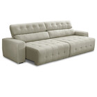 Sofá 4 Lugares Retrátil Reclinável 280cm Linho Atualle Fergui