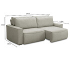 Sofá 4 Lugares Retrátil Reclinável 280cm Linho Nobile Ferguile