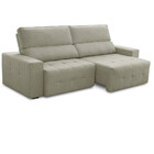 Sofá 4 Lugares Retrátil Reclinável 280cm Linho Village Fergui