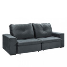 Sofá 4 Lugares Retrátil Reclinável 280cm Veludo Catarina Takei