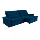 Sofá 4 Lugares Retrátil Reclinável 290cm Veludo Califórnia Wo