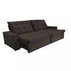 Sofá 4 Lugares Retrátil Reclinável 290cm Veludo Califórnia Wo