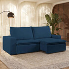 Sofá 4 Lugares Retrátil Reclinável Com Massageador 250cm Velu