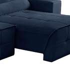 Sofá 4 Lugares Retrátil Reclinável Veludo 250cm Barém Ferguile