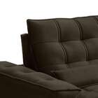 Sofá 4 Lugares Retrátil Reclinável Veludo 250cm Bipartido Fir