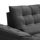 Sofá 4 Lugares Retrátil Reclinável Veludo 250cm Bipartido Fir