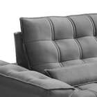 Sofá 4 Lugares Retrátil Reclinável Veludo 250cm Bipartido Fir