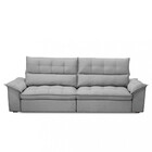 Sofá 4 Lugares Retrátil Reclinável Veludo 250cm Cartaxo Fergu