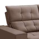 Sofá 4 Lugares Retrátil Reclinável Veludo 250cm Munique Fergu