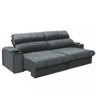 Sofá 4 Lugares Retrátil Reclinável Veludo 250cm Oklahoma Requ