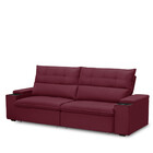 Sofá 4 Lugares Retrátil Reclinável Veludo 250cm Parma Ferguile