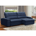 Sofá 4 Lugares Retrátil Reclinável Veludo 250cm Parma Ferguile